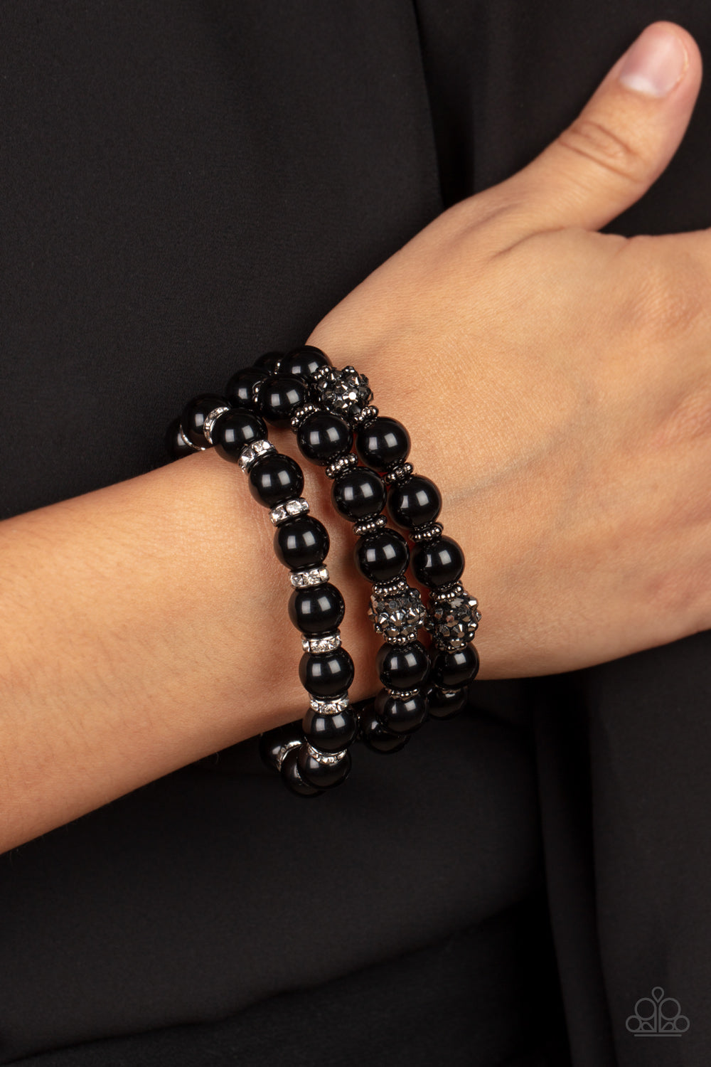 Poshly Packing Black Bracelet (Stretchy)