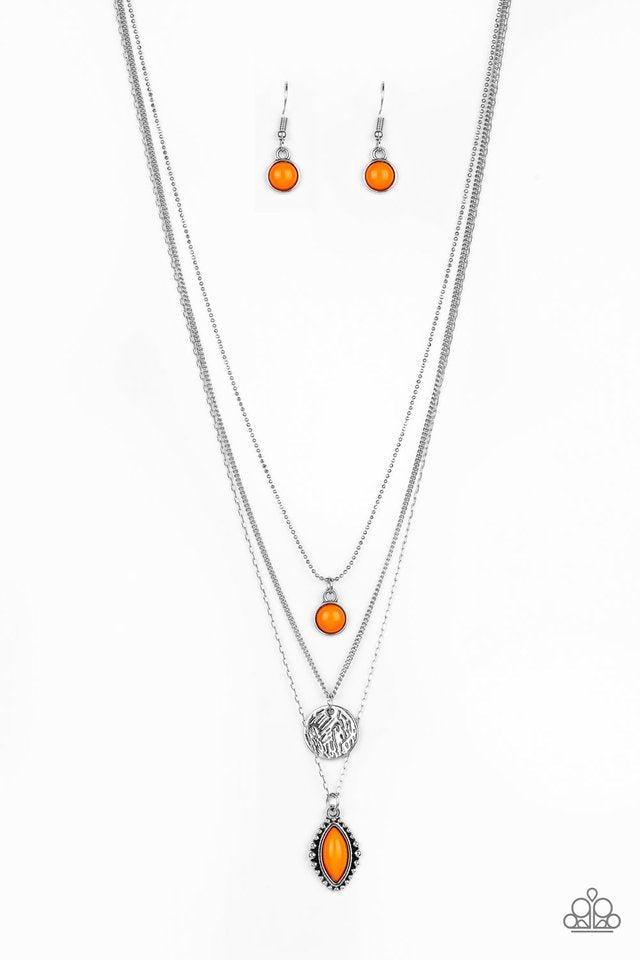 Tide Drifter Orange Necklace