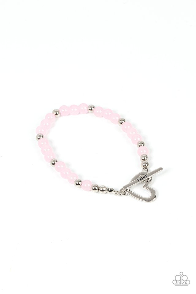 Following My Heart Pink Bracelet (Toggle)