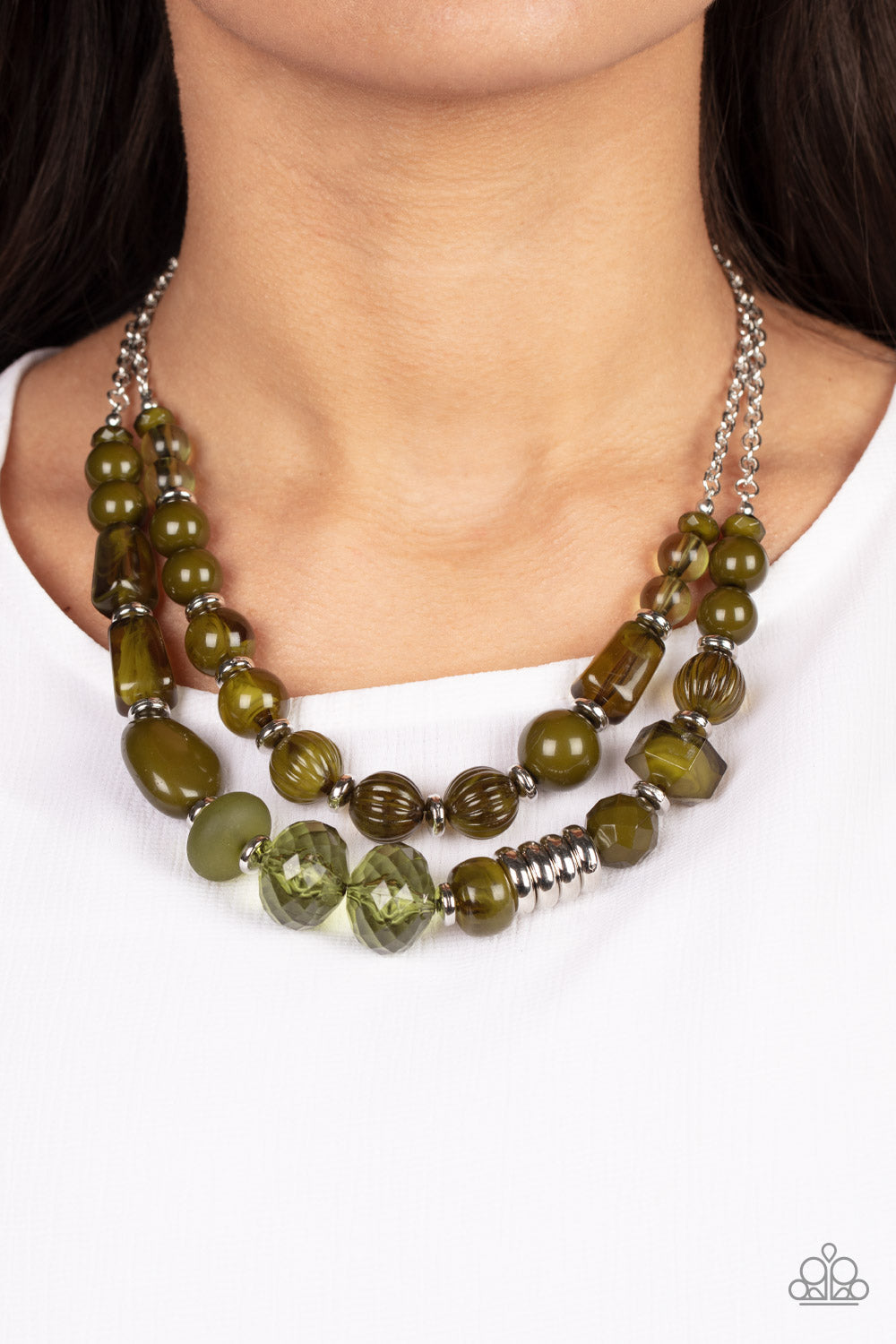 Pina Colada Paradise Green Necklace