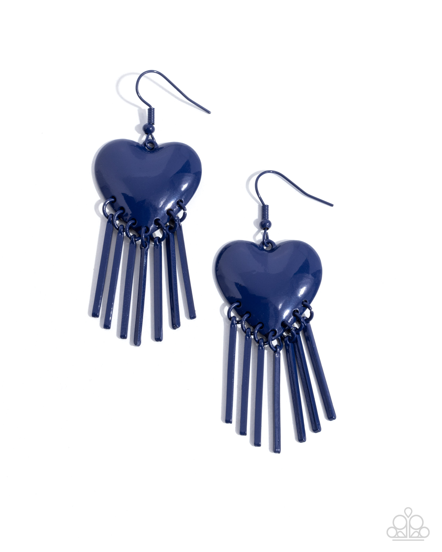 Flirty Fringe Blue Earrings