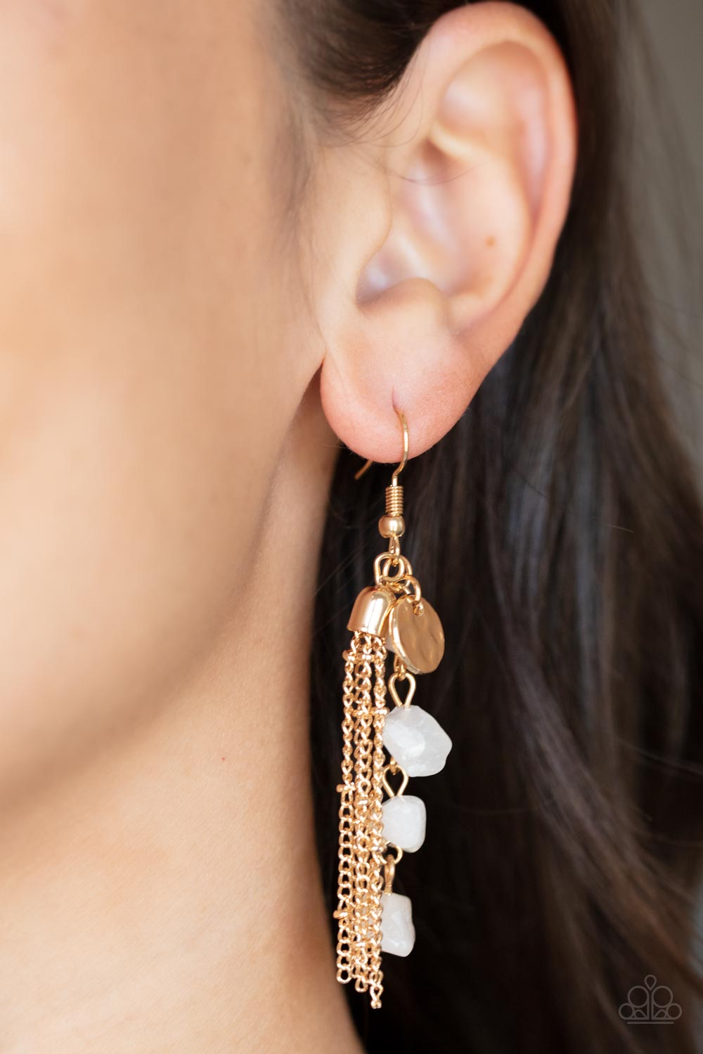 Stone Sensation Gold Earrings