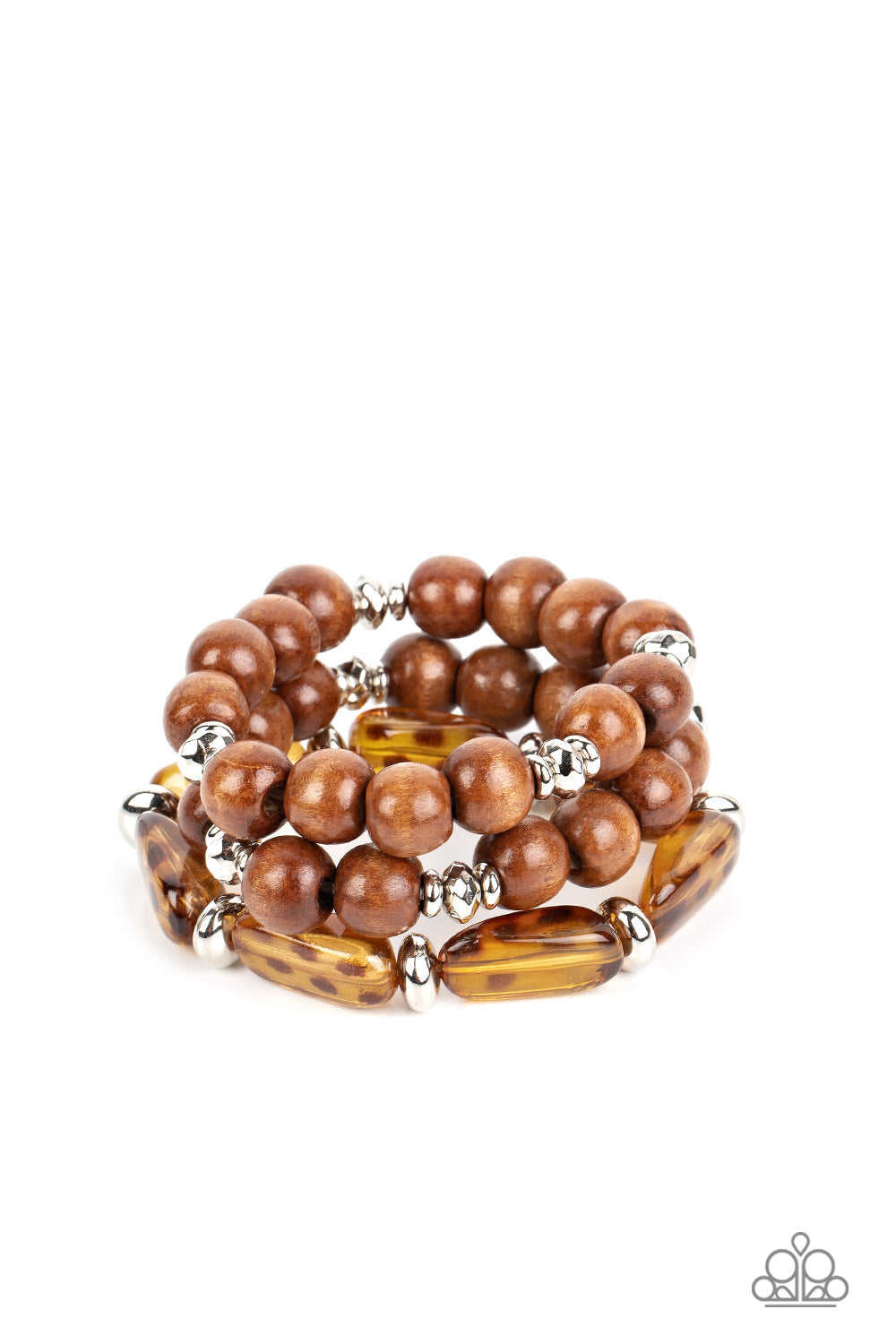 WILD Mannered Brown Bracelet (Stretchy)