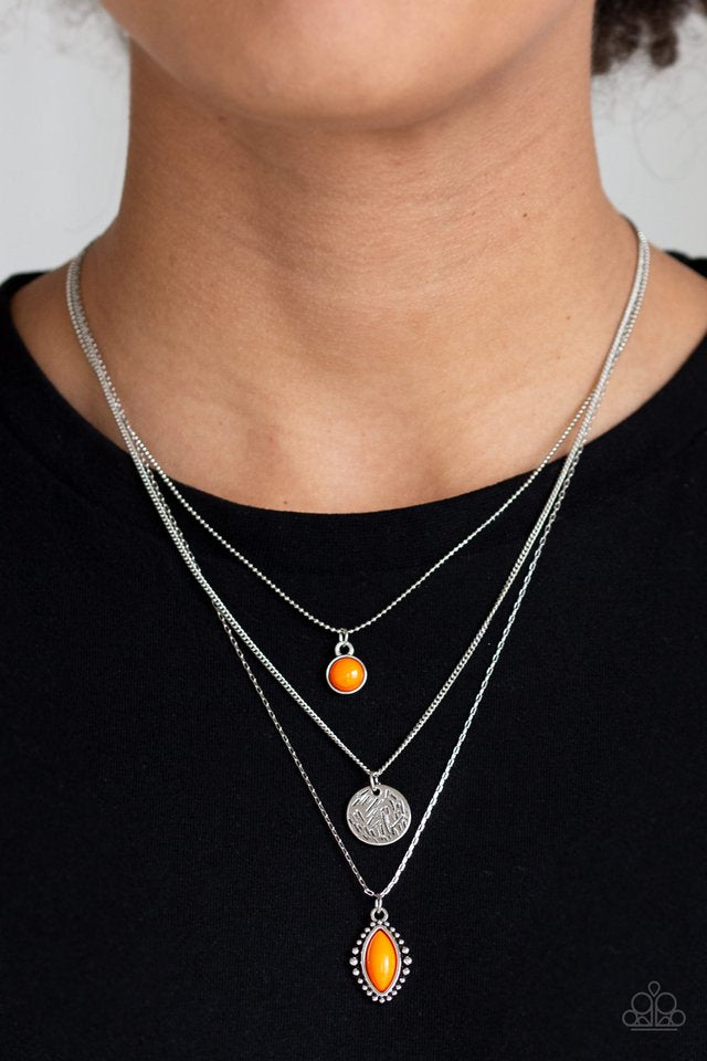 Tide Drifter Orange Necklace