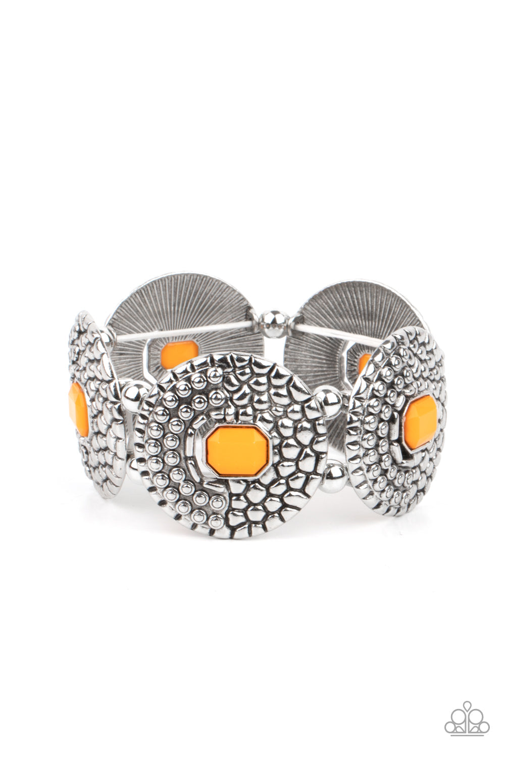 Prismatic Prowl Orange Bracelet (Stretchy)