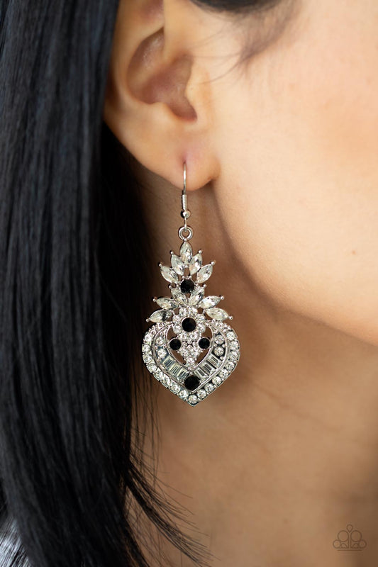 Royal Hustle Black Earrings