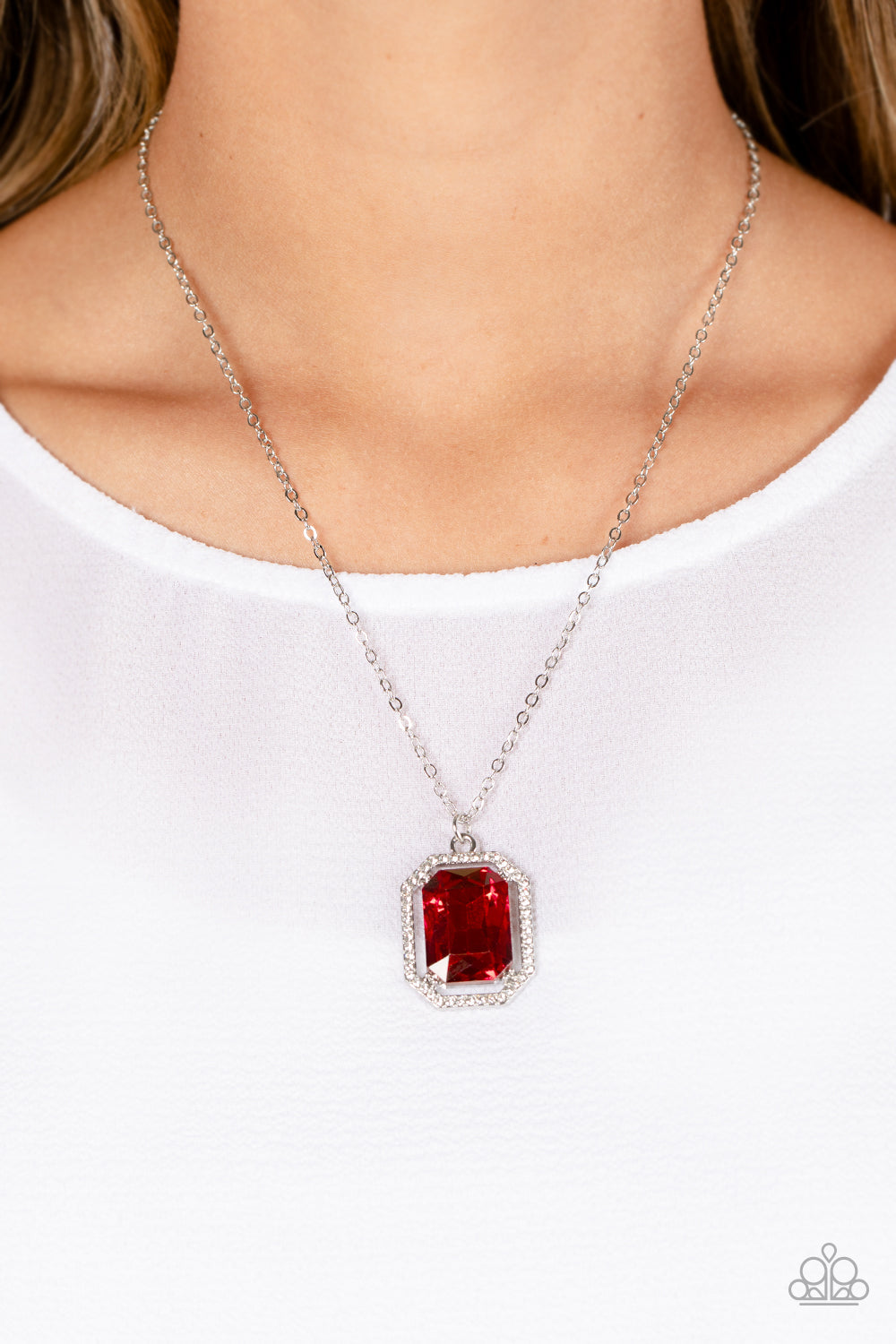 Galloping Gala Red Necklace