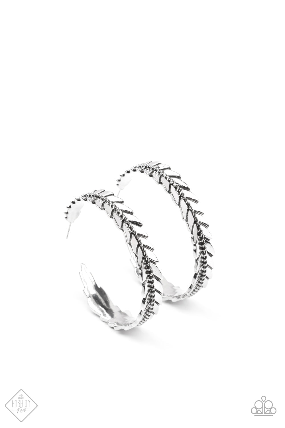 Flew The Nest Silver Earrings (Hoops)