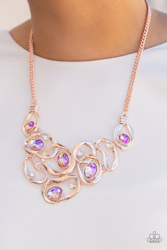 Warp Speed Rose Gold Necklace