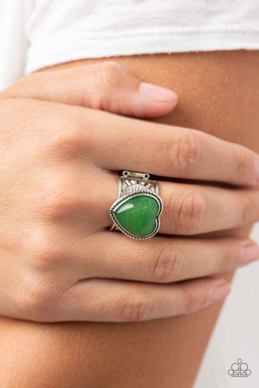 Stone Age Admirer Green Ring