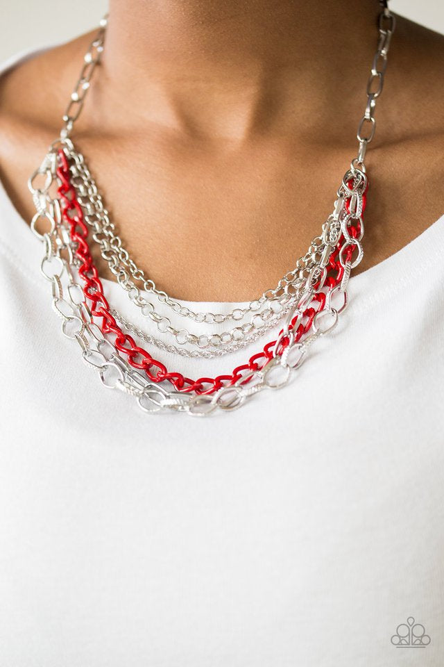 Color Bomb Red Necklace