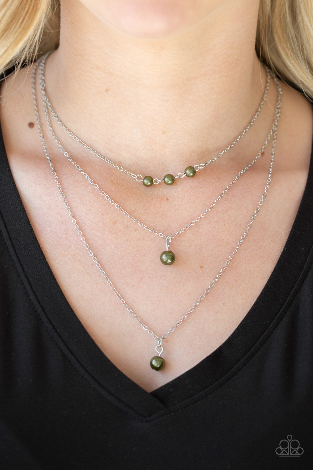 High Heels and Hustle Green Necklace