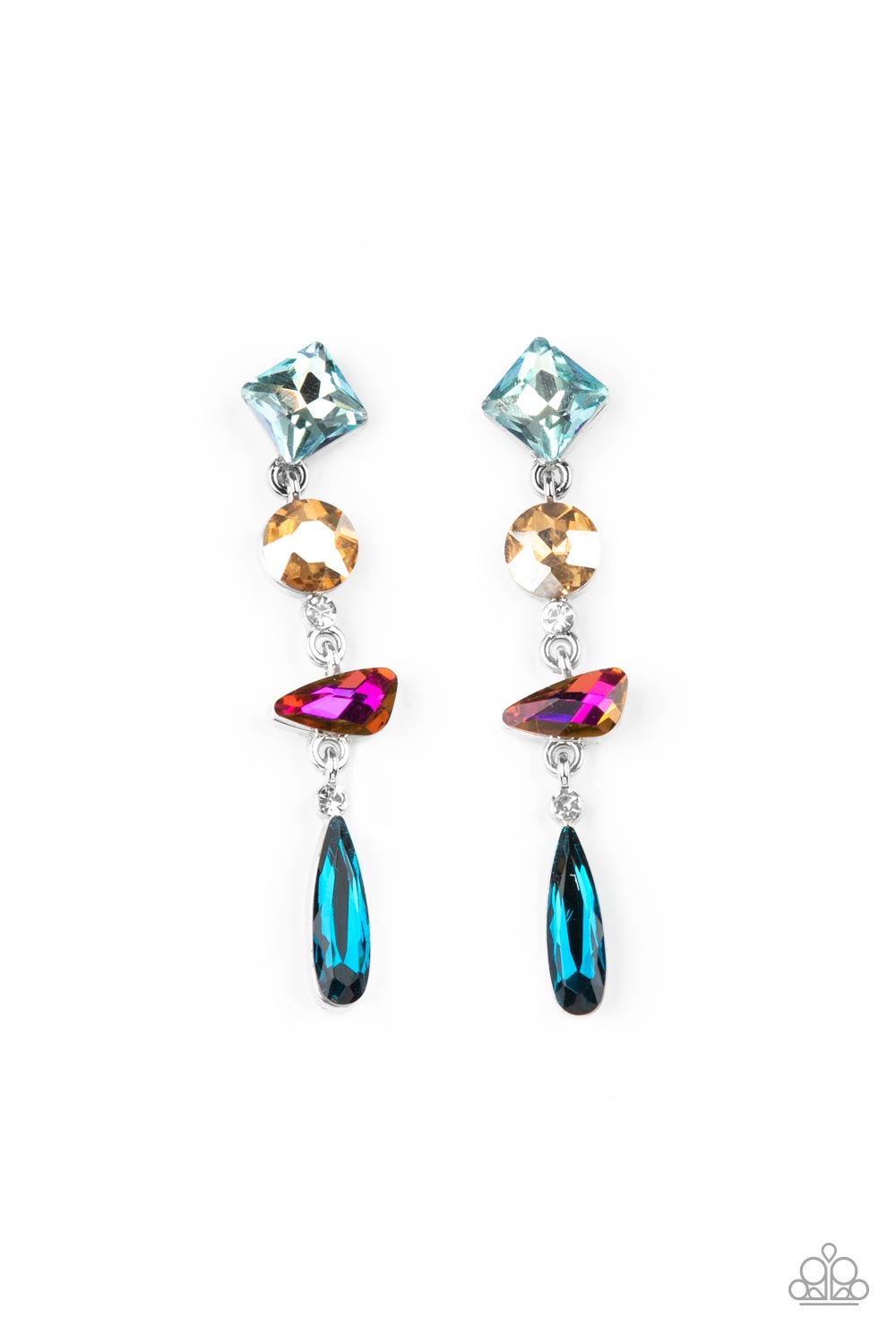 Rock Candy Multi Earrings (Post Back)