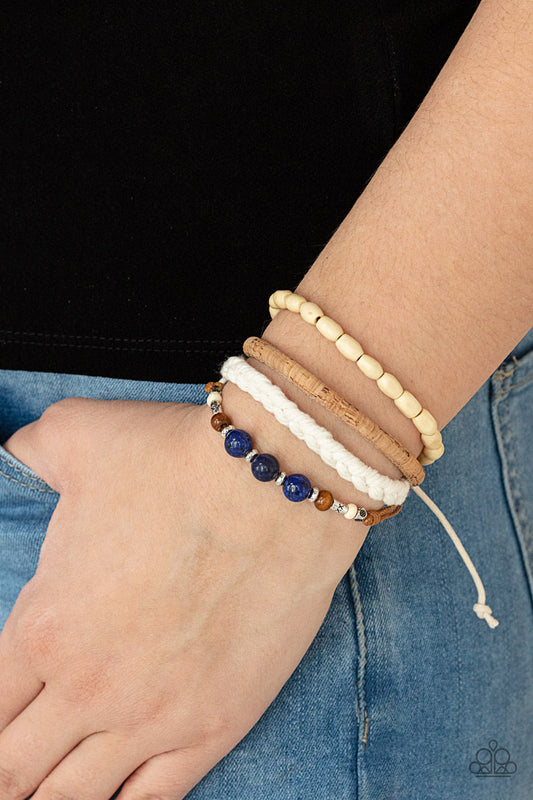 Natural Born Navigator Blue Urban Bracelet (Pull Cord)
