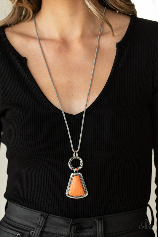 Stone Prairies Orange Necklace