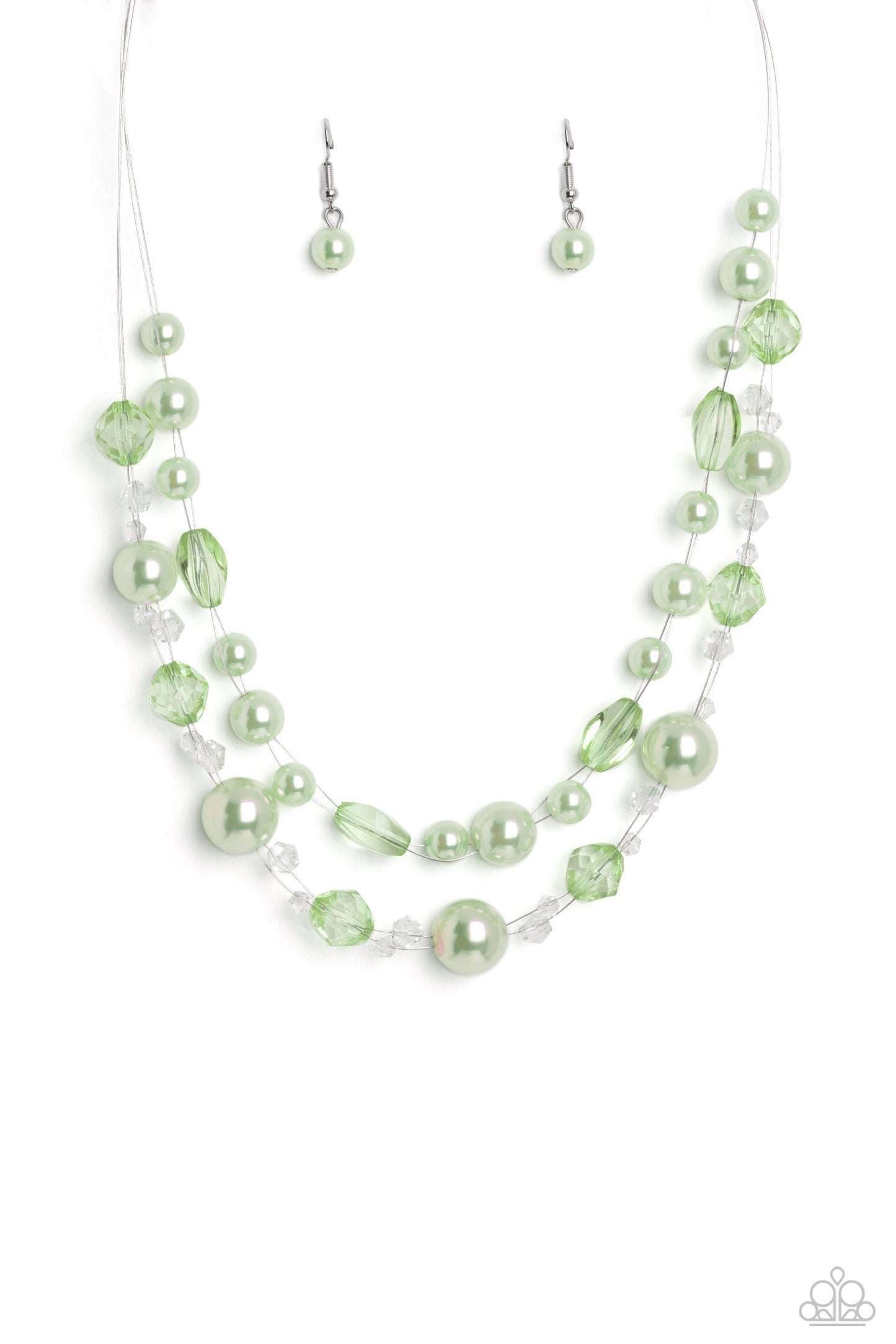 Parisian Pearlis Green Necklace