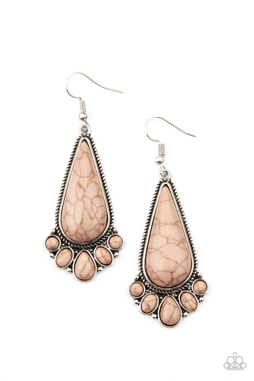 Rural Recluse Brown Earrings (Post Back)