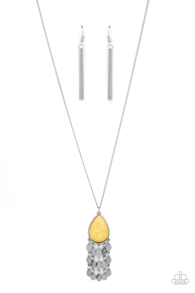 Musically Mojave Yellow Necklace