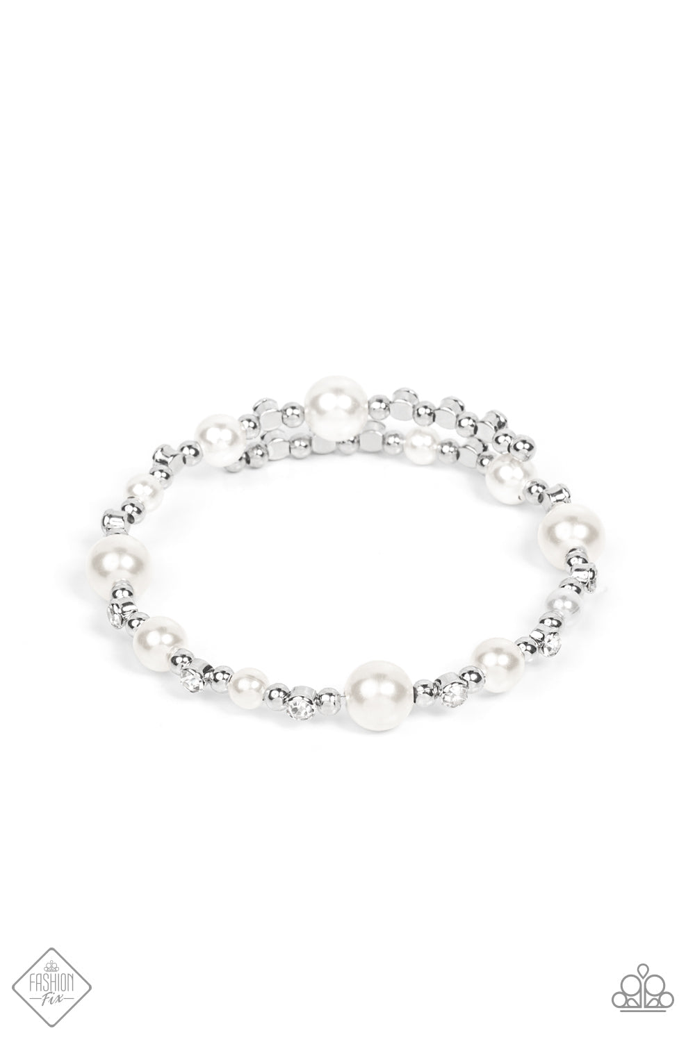 Chicly Celebrity White Bracelet (Coil)