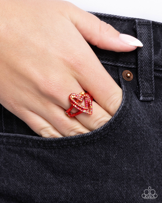 Hybrid Heart Red Ring