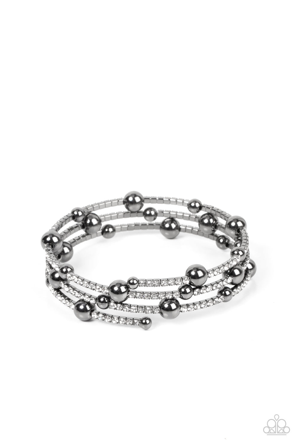 Spontaneous Shimmer Black Bracelet (Coil)