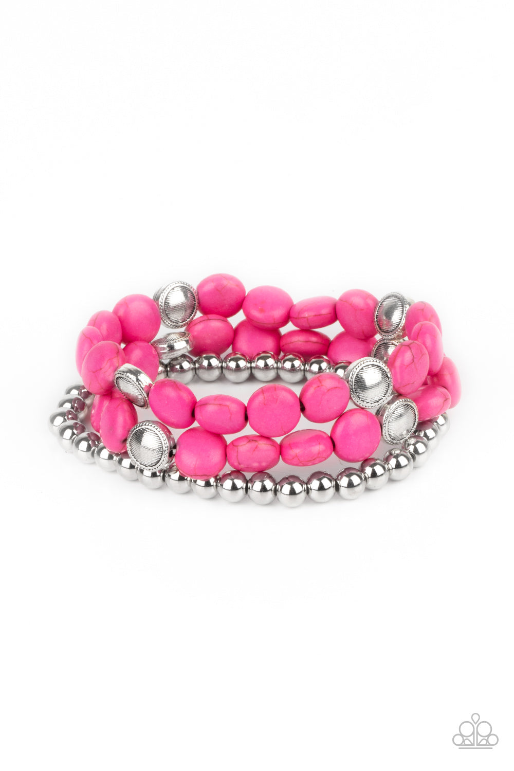Desert Verbena Pink Bracelet (Stretchy)