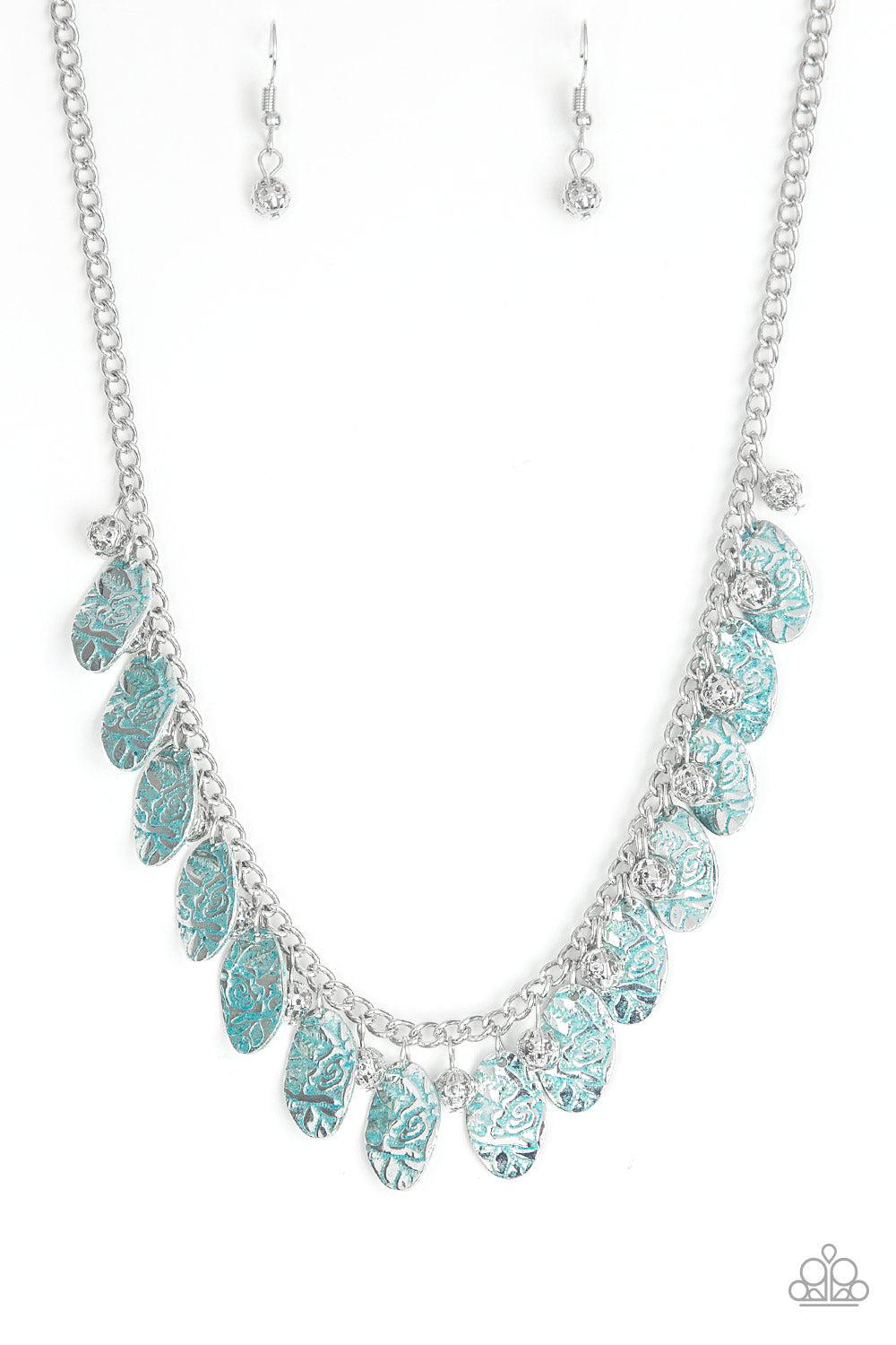 Vintage Gardens Blue Necklace