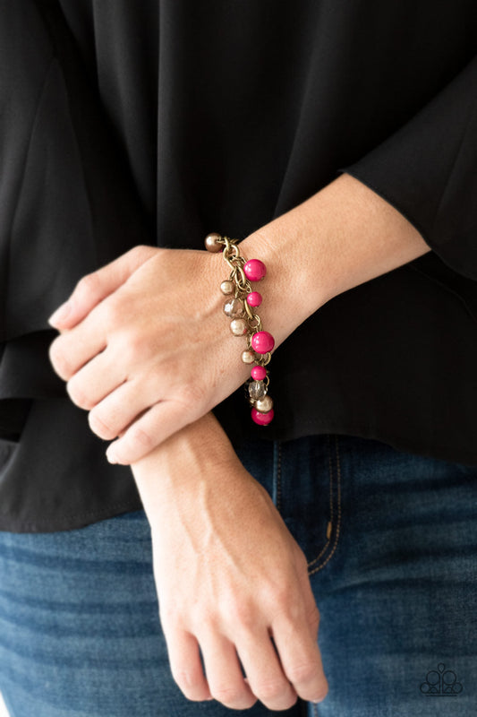 Grit and Glamour Pink Bracelet (Clasp)
