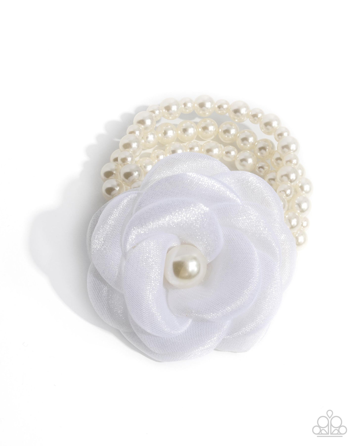 Feminine Mystique White Bracelet (Stretchy)
