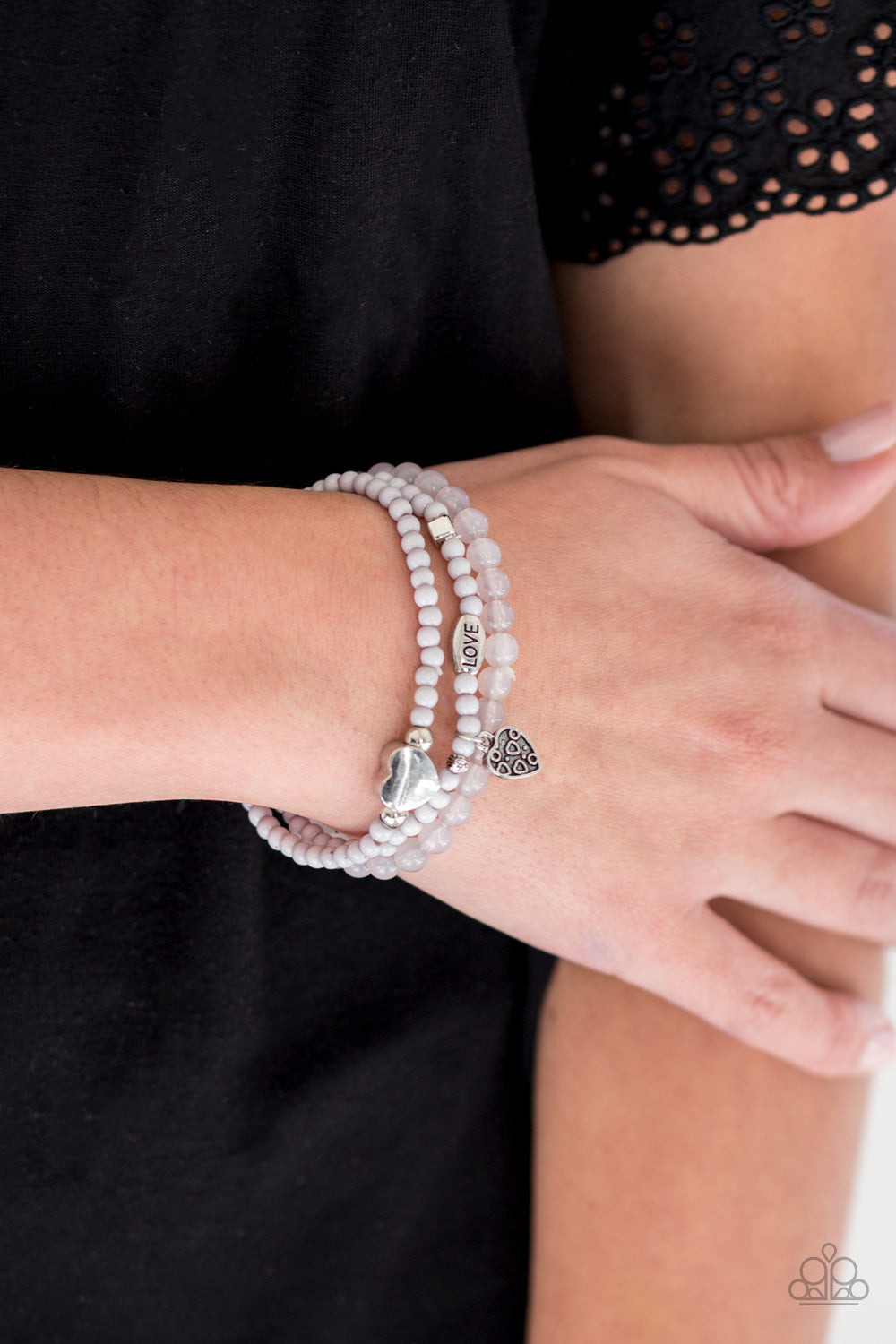 Really Romantic Silver Bracelet (Stretchy)