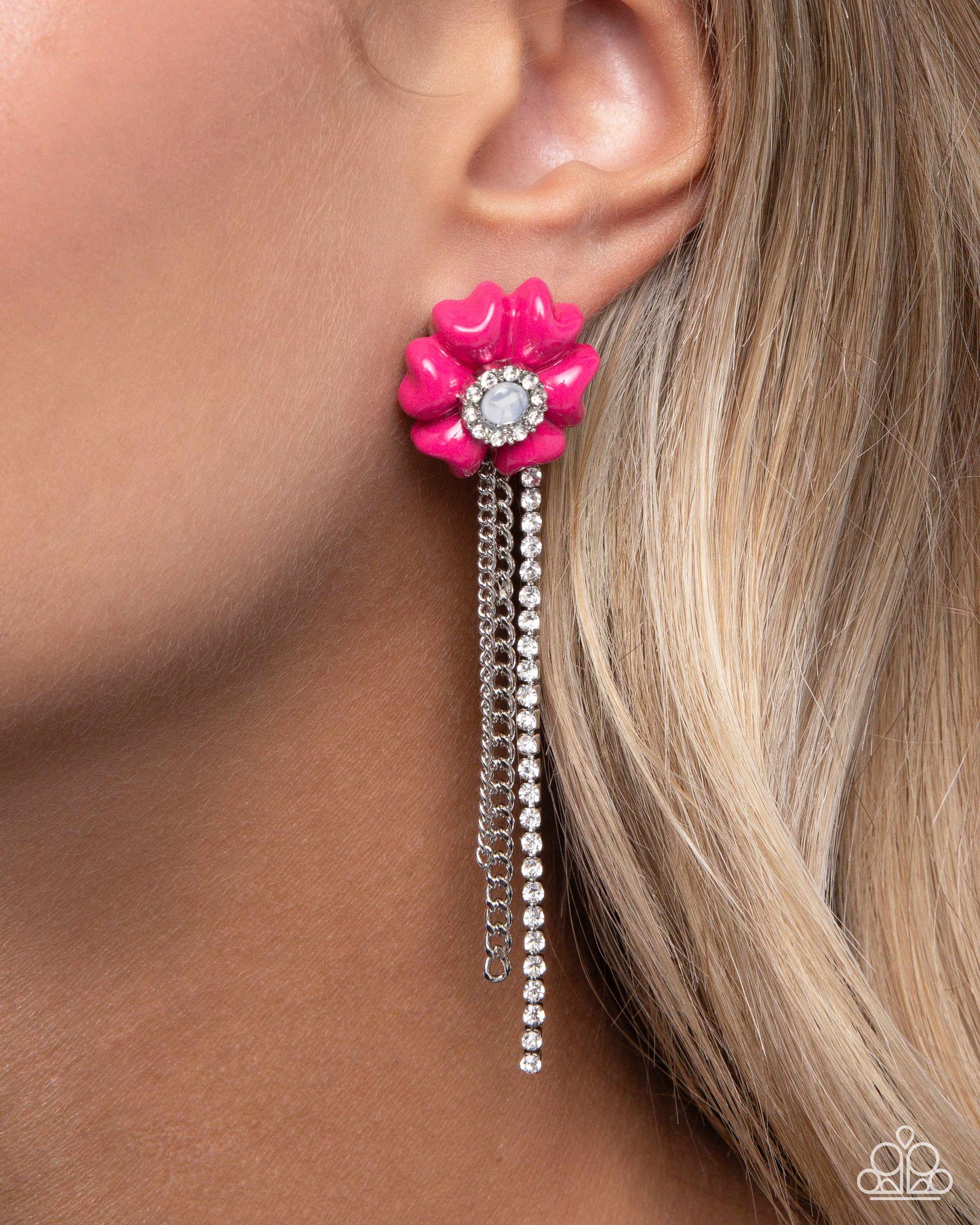 Floral Fuel Pink Earrings
