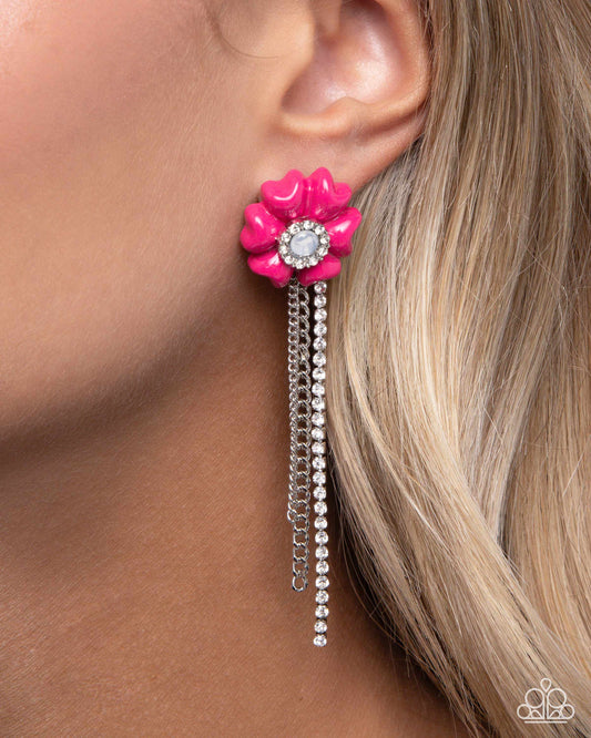 Floral Fuel Pink Earrings