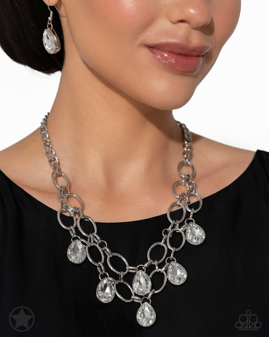 Show-Stopping Shimmer Silver Necklace