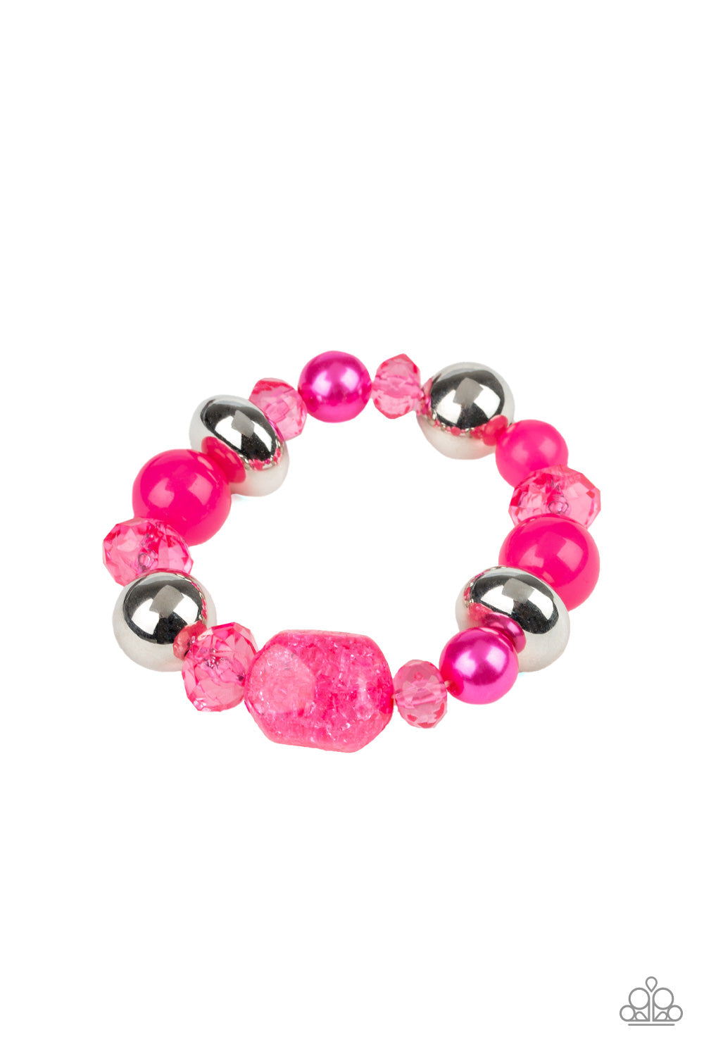 Ice Ice-Breaker Pink Bracelet (Stretchy)