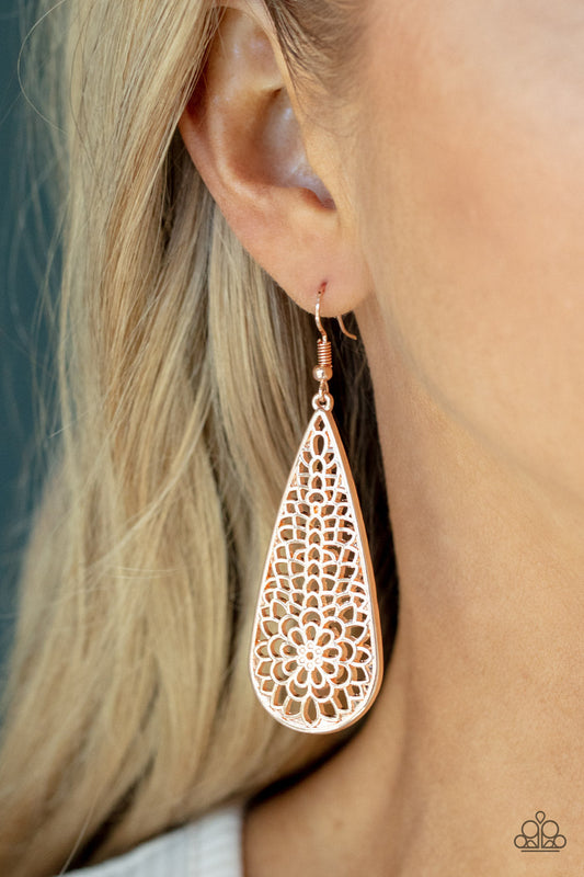 Posy Pasture Rose Gold Earrings