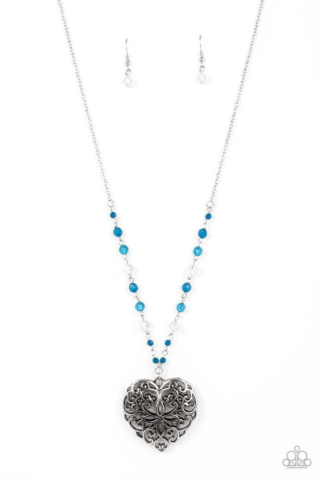 Doting Devoting Blue Necklace