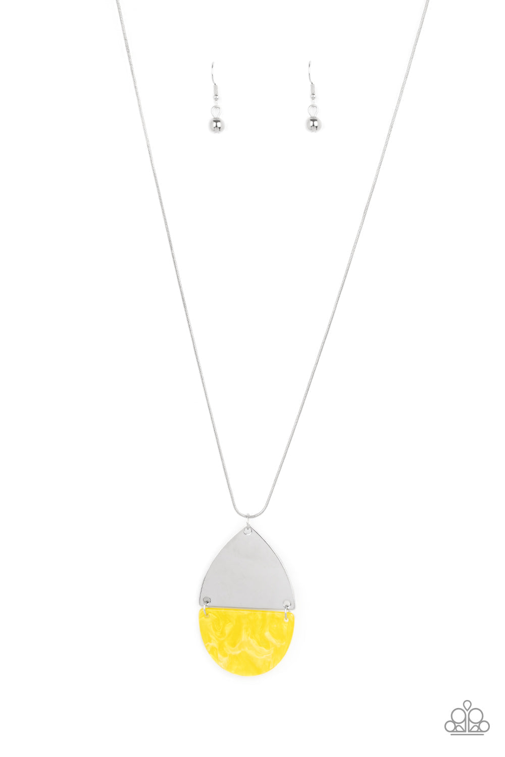 Rainbow Shore Yellow Necklace