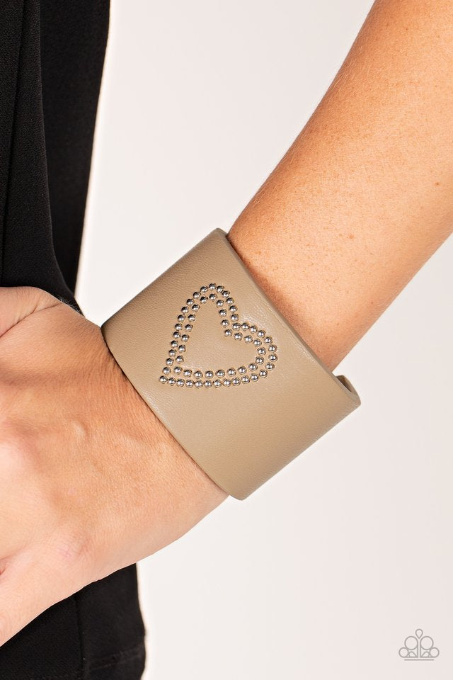 Rodeo Romance Brown Bracelet (Cuff)