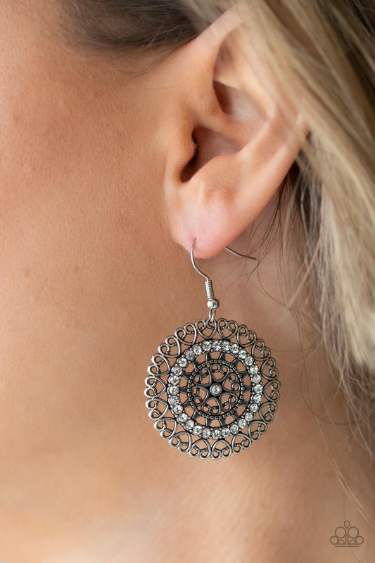 Fairytale Finale White Earrings