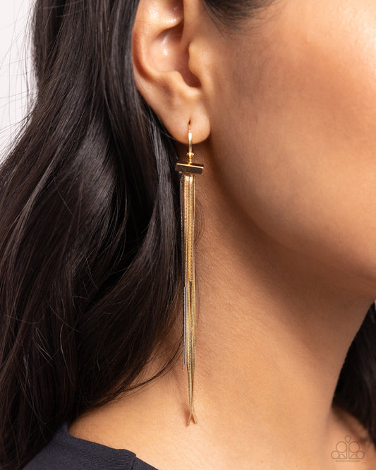 Grandiose Glaze Gold Earrings (Hoops)