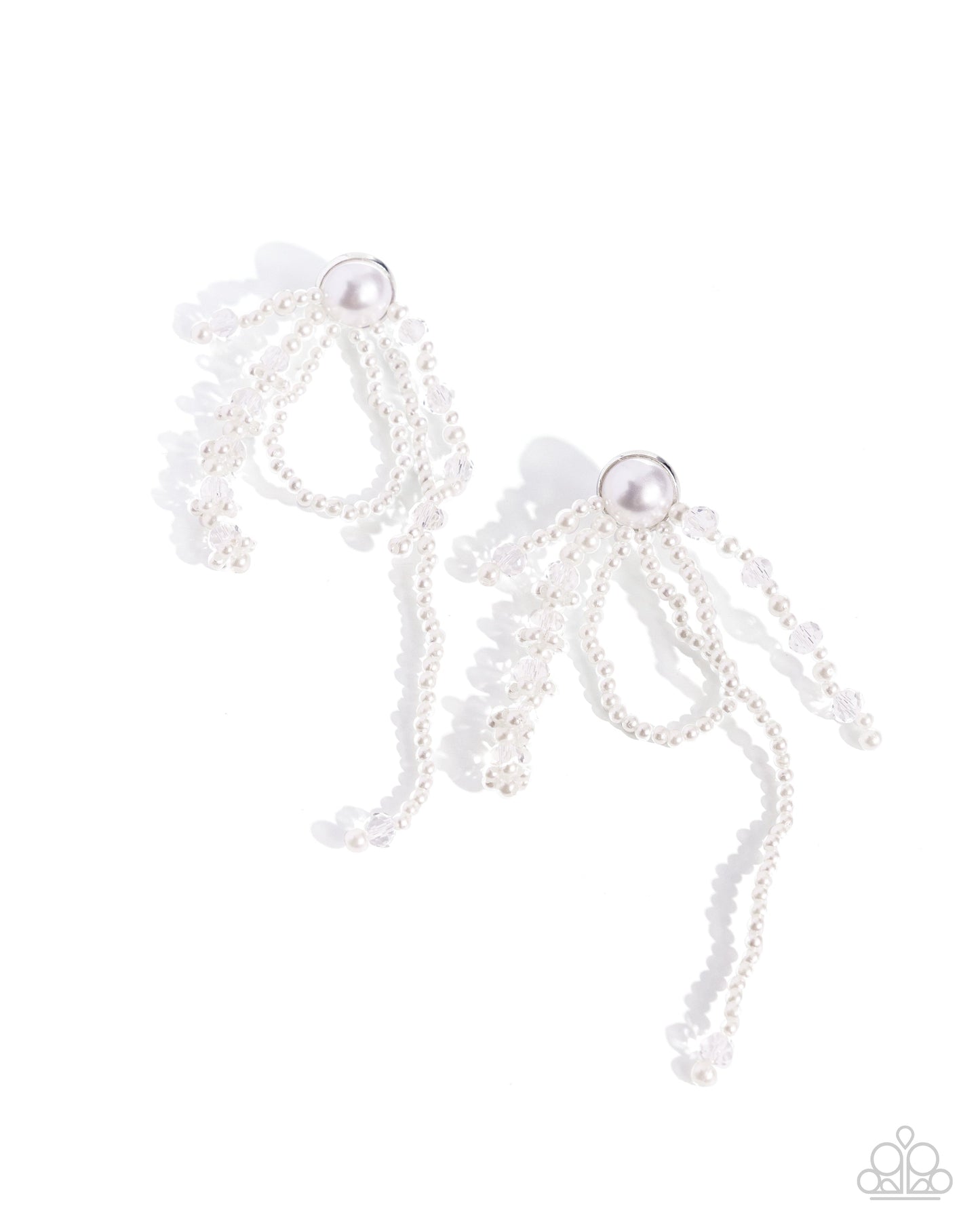 Promising Pearls White Earrings (Post Back)