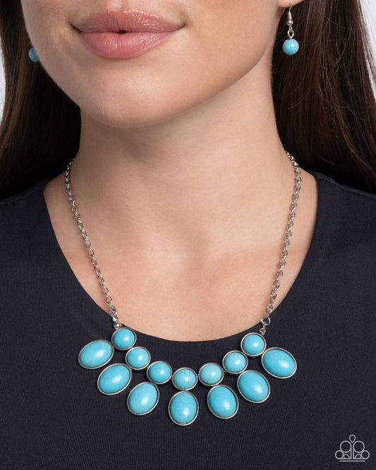 Environmental Impact Blue Necklace