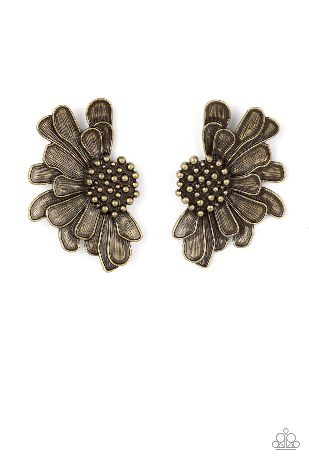 Farmstead Meadow Brass Earrings (Post Back)