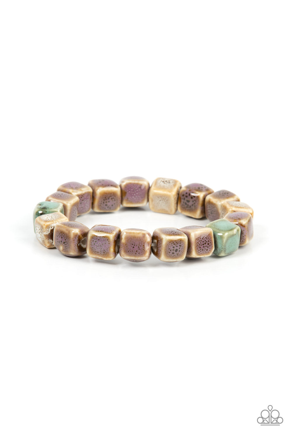 Glaze Craze Urban Purple Bracelet (Stretchy)
