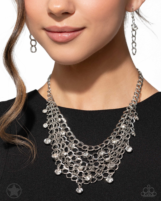 Fishing For Compliments Silver Necklace