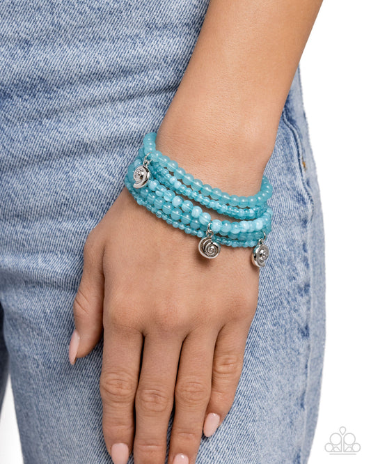 Swirling Shopaholic Blue Bracelet (Clasp)