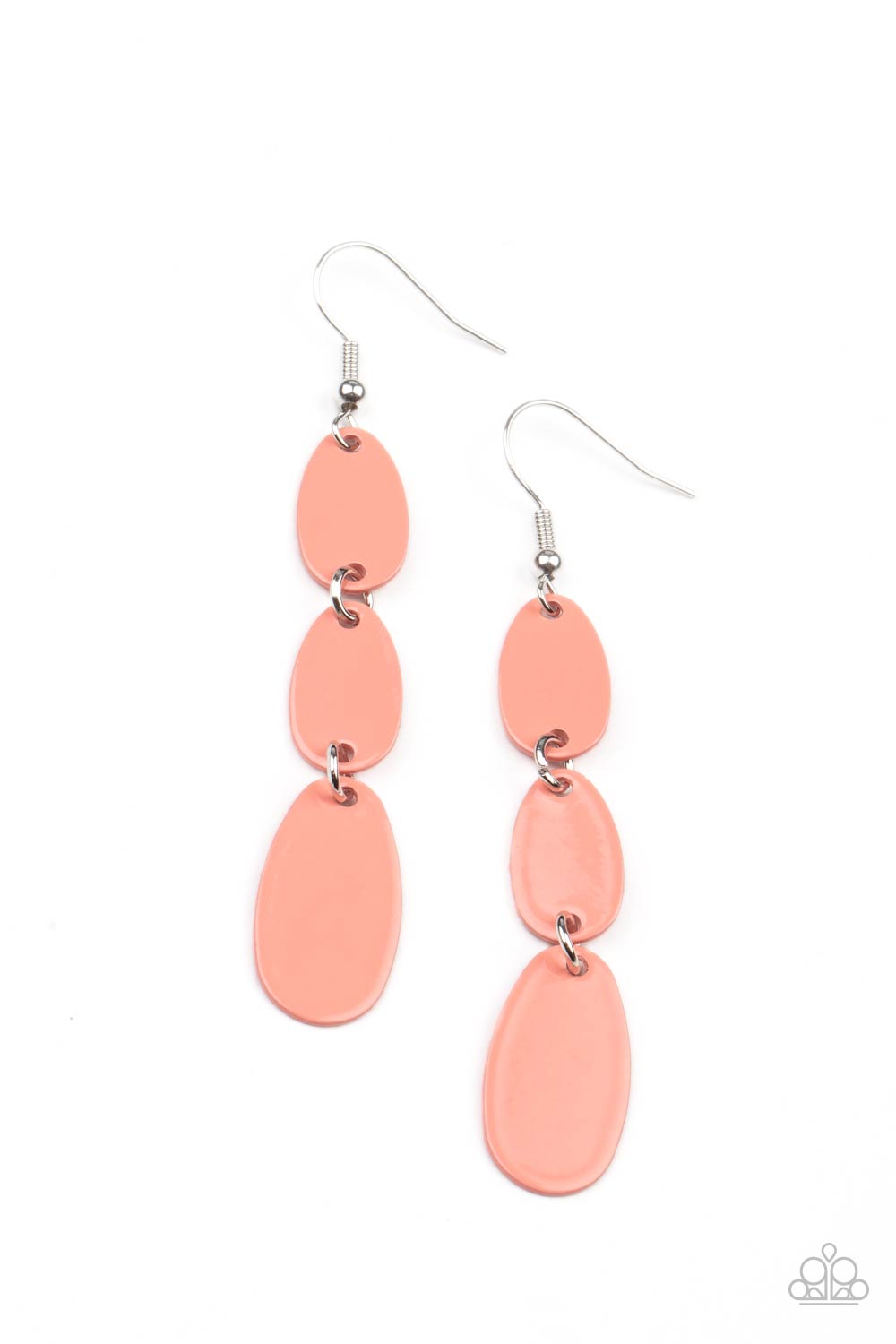 Rainbow Drops Orange Earrings