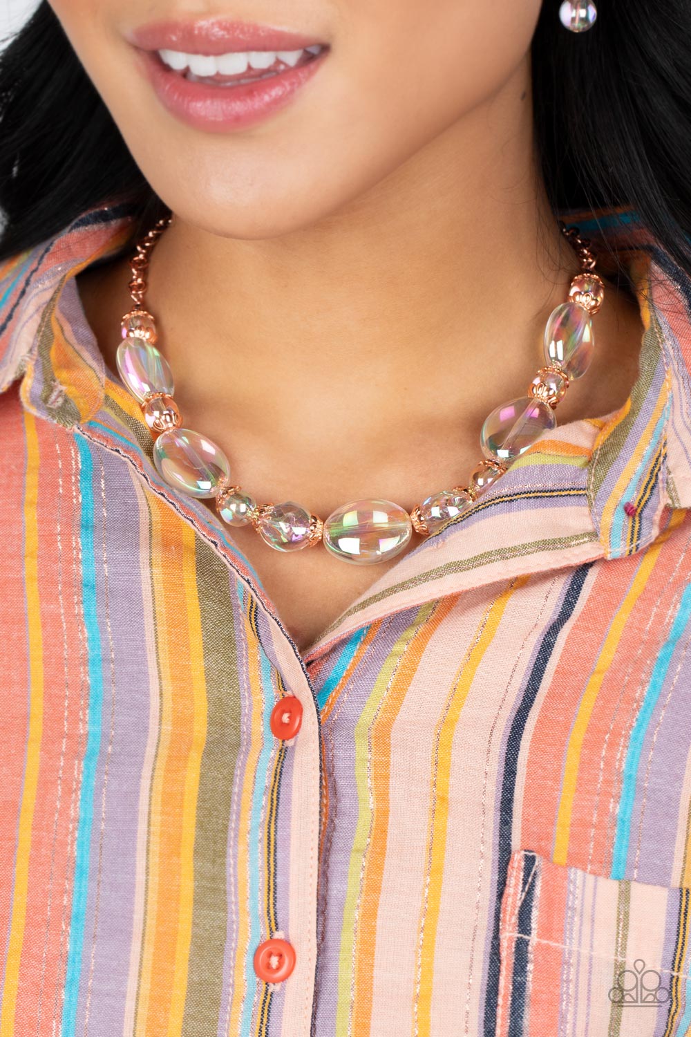 Prismatic Magic Copper Necklace