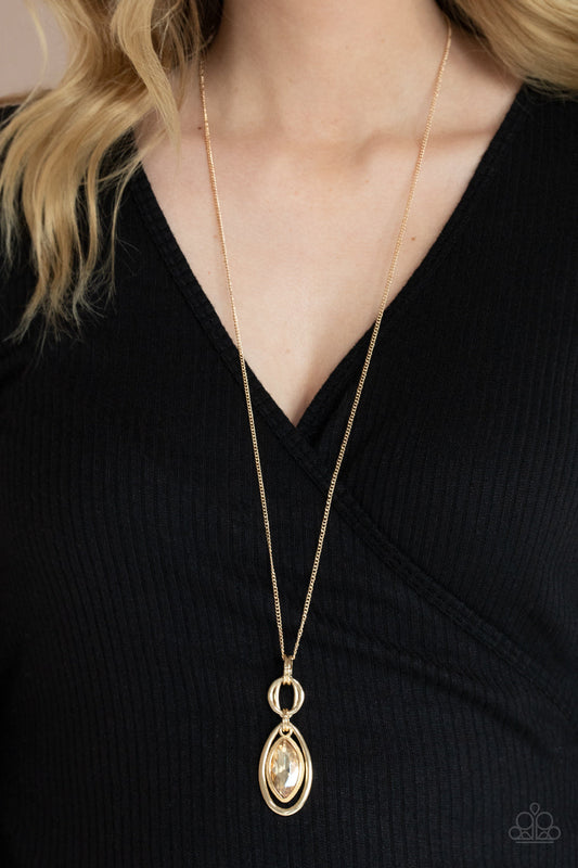 Glamorous Glaring Gold Necklace