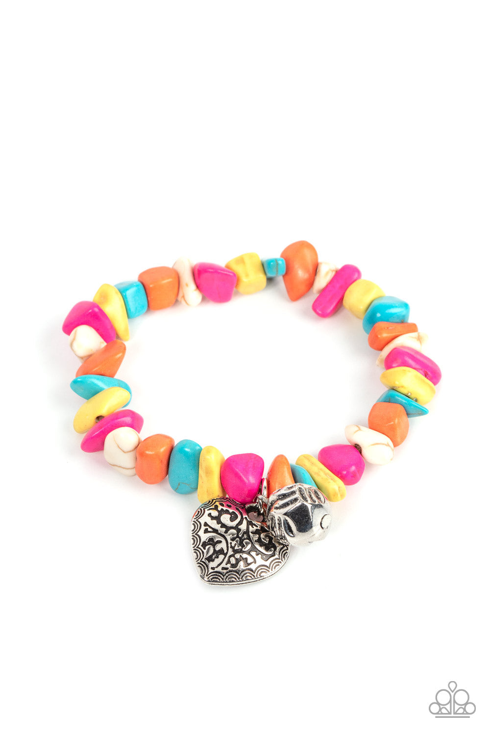 Love You to Pieces Multi Bracelet (Stretchy)